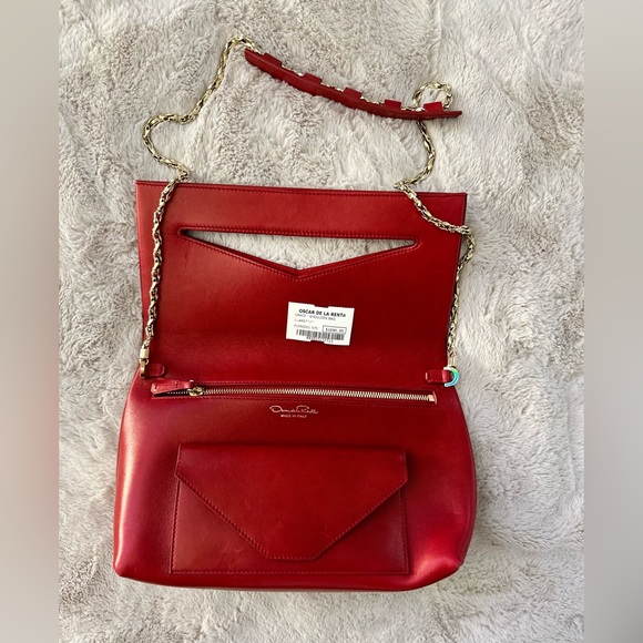 Oscar de la renta red purse - Picture 2 of 4